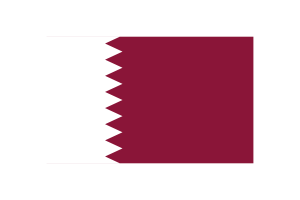 Qatar Flag Triangle Vector Illustration flag