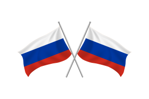 Russia Waving Friendship Flag flag