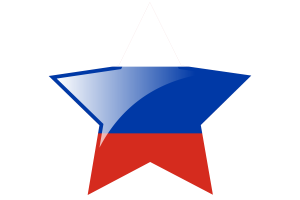 Russia Flag Star Icon flag