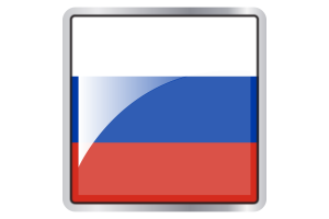Russia Flag Square icon flag