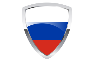 Russia Shield Flag flag