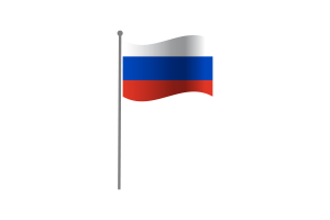 Waving Flag of Russia flag