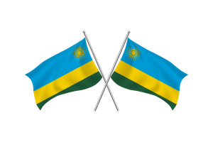 Rwanda Waving Friendship Flag flag