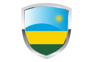 National Flag of Rwanda Clipart flag