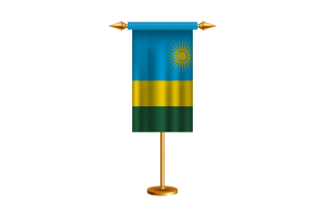 Rwanda Ceremonial Flag Vector Free flag