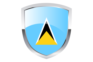 National Flag of Saint Lucia Clipart flag