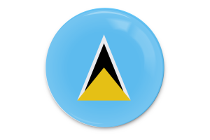 Saint Lucia Flag Vector Art flag