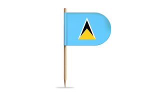 Saint Lucia Flag for Desk, Table flag