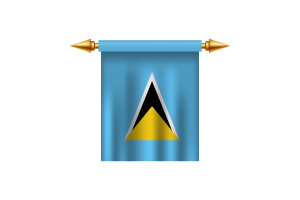 Saint Lucia Emblem flag