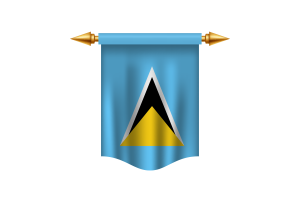 Saint Lucia Flag Royal Banner flag