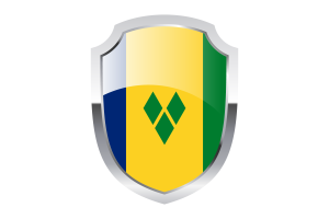 Saint Vincent and the Grenadines Shield Logo flag