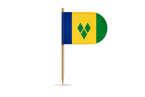 Saint Vincent and the Grenadines Flag for Desk, Table flag