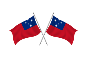 Samoa Waving Friendship Flag flag