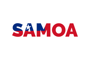 Samoa Text Art flag