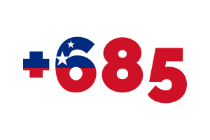 Samoa Calling Code flag