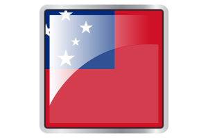 Samoa Flag Square icon flag