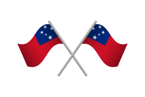 Samoa Flag Emblem Vector Free flag