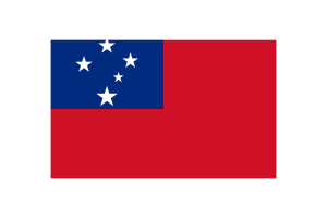 Samoa Flag Triangle Vector Illustration flag
