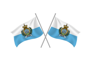 San Marino Waving Friendship Flag flag