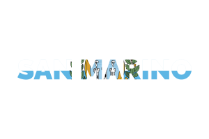 San Marino Text Art flag