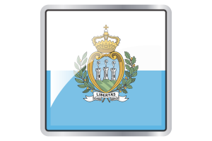 San Marino Flag Square icon flag