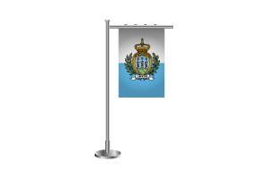 3d San Marino Standing Flag flag