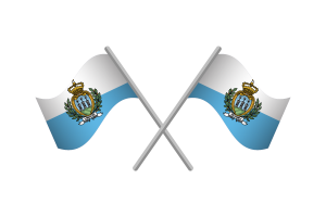 San Marino Flag Emblem Vector Free flag