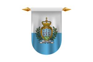 San Marino Flag Emblem Vector Images flag