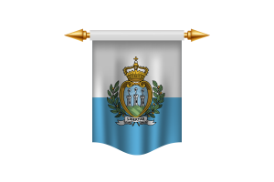 San Marino Flag Royal Banner flag