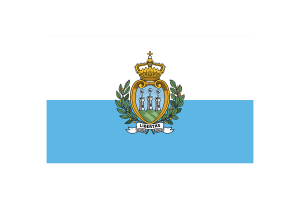 San Marino Flag Triangle Vector Illustration flag