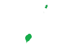 São Tomé Map with Flag flag