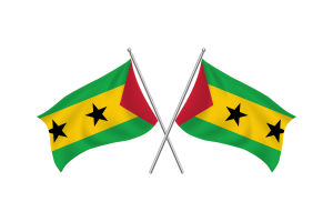 São Tomé Waving Friendship Flag flag