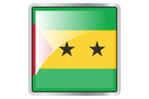 São Tomé Flag Square icon flag