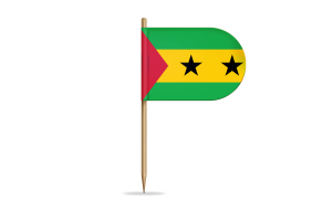 São Tomé Flag for Desk, Table flag