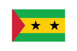 São Tomé Flag Triangle Vector Illustration flag