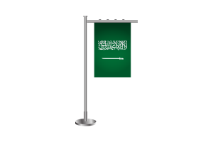 3d Saudi Arabia Standing Flag flag
