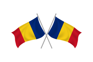 Romania Waving Friendship Flag flag