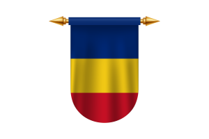 Romania Flag Emblem Vector Images flag