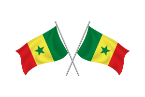 Senegal Waving Friendship Flag flag