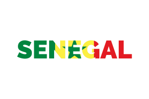 Senegal Text Art flag