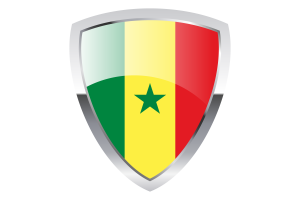 Senegal Shield Flag flag