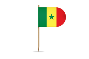 Senegal Flag for Desk, Table flag