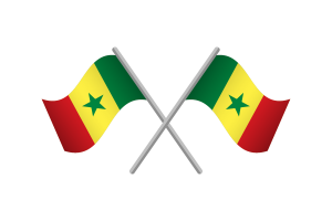 Senegal Flag Emblem Vector Free flag