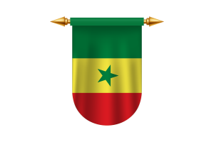 Senegal Flag Emblem Vector Images flag