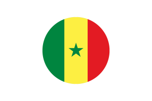 Senegal Flag Circle Vector Free flag