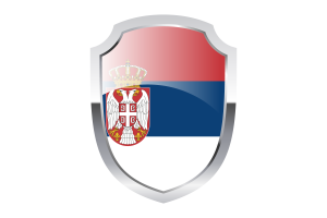 Serbia Shield Logo flag