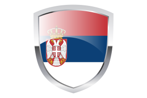 National Flag of Serbia Clipart flag