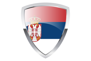 Serbia Shield Flag flag
