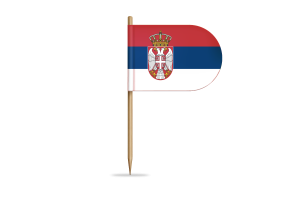 Serbia Flag for Desk, Table flag