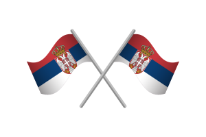 Serbia Flag Emblem Vector Free flag